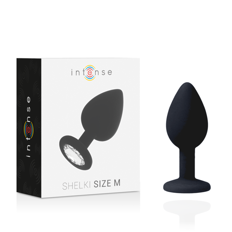 Plug Anale in Silicone Intense Shelki M — Nero