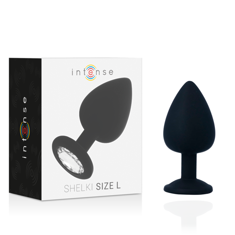 Plug Anale Intense Shelki L — Silicone, Nero