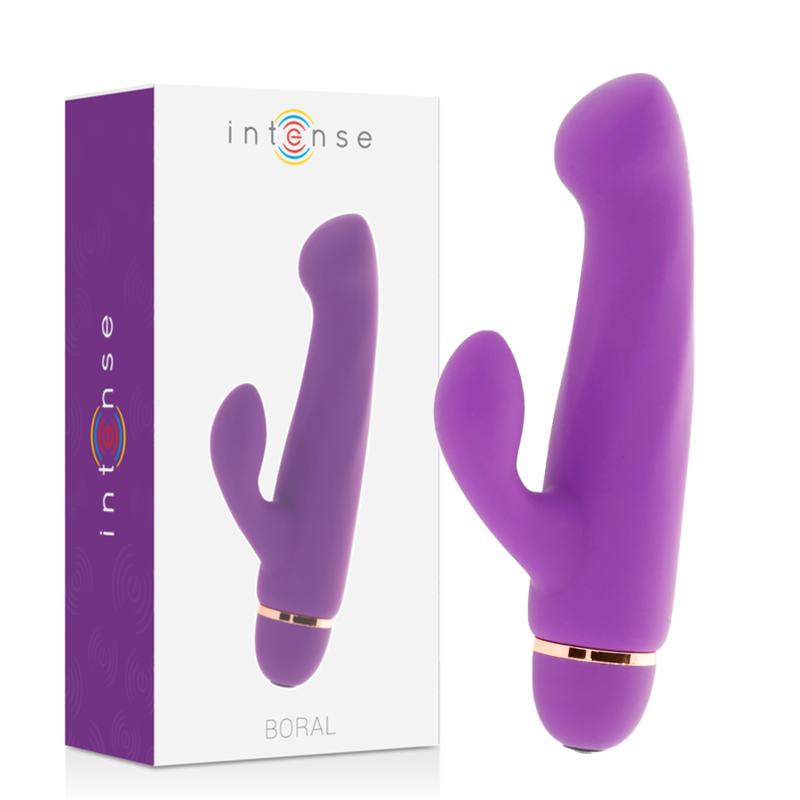 Vibratore Clitoride Intense Boral — Silicone, 20 Velocità, Lilla