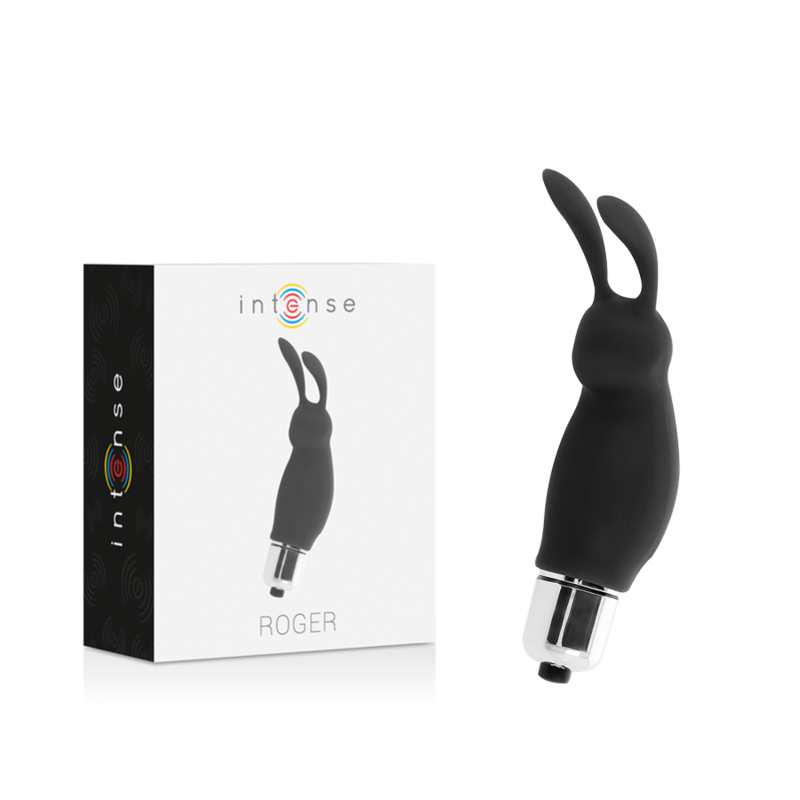 Vibratore Rabbit Intense Roger — Stimolatore Ergonomico Nero