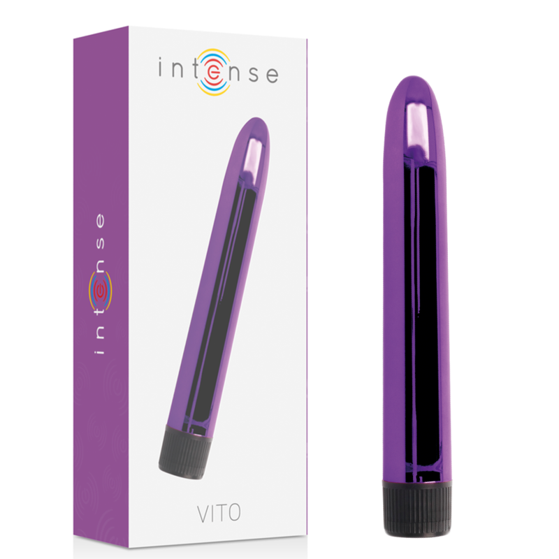 Vibratore Doppio Intense Vito — Silicone, 17 cm, Lilla