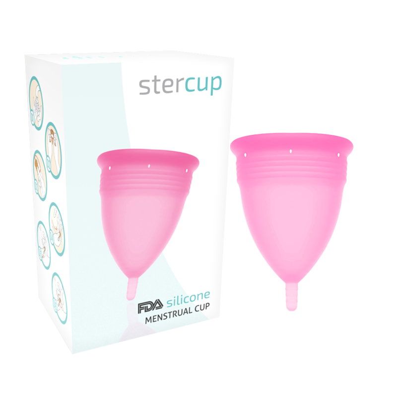 Coppetta Mestruale in Silicone Stercup — Taglia S, Rosa