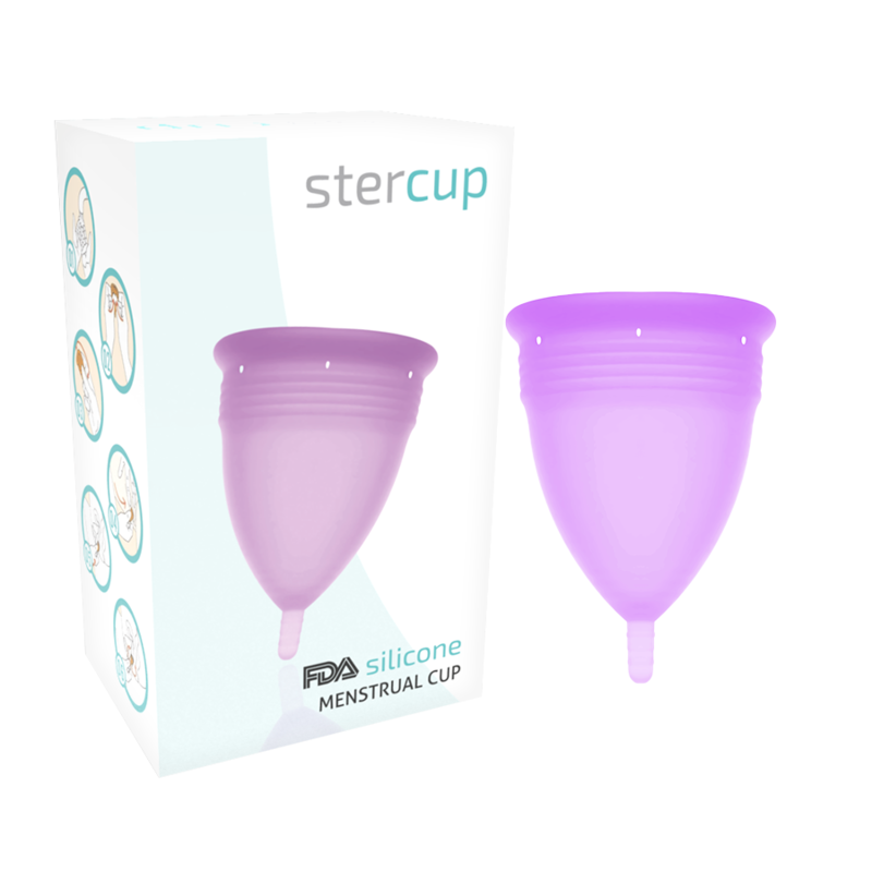 Coppetta Mestruale in Silicone Stercup — Taglia S, Lilla