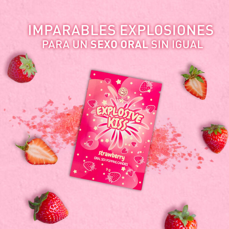 Caramelle Scoppiettanti per Sesso Orale Secretplay — Fragola