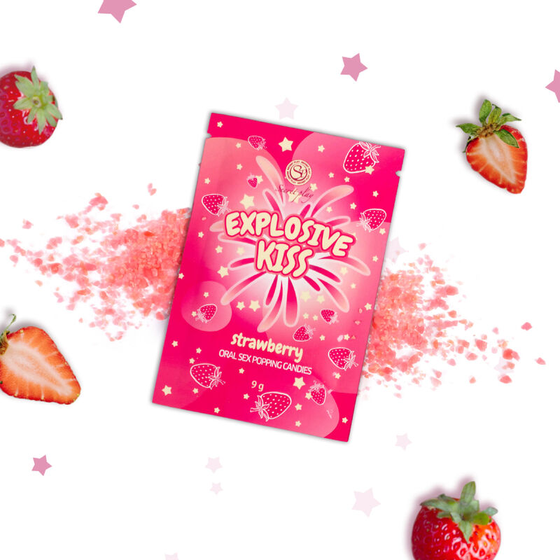 Caramelle Scoppiettanti per Sesso Orale Secretplay — Fragola