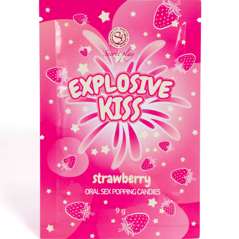 Caramelle Scoppiettanti per Sesso Orale Secretplay — Fragola