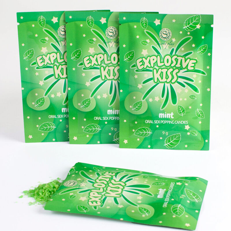 Caramelle Scoppiettanti per Sesso Orale Secretplay — Menta