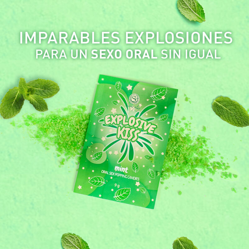 Caramelle Scoppiettanti per Sesso Orale Secretplay — Menta