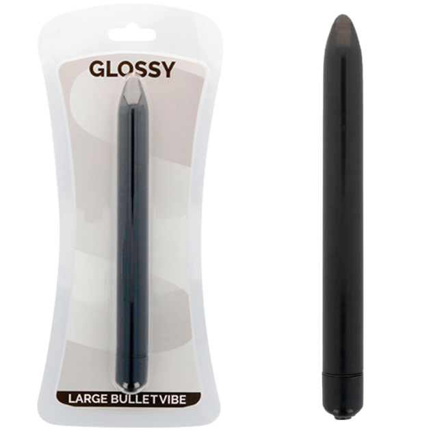 Vibratore Slim Glossy Brilliant — ABS, 16,5 cm