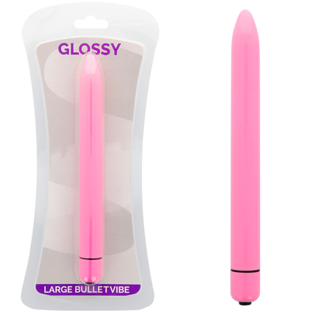 Vibratore Slim Glossy Brilliant — ABS, 16.5 cm
