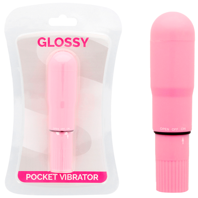 Vibratore Tascabile Glossy Brilliant — ABS, 10,7 cm Rosa