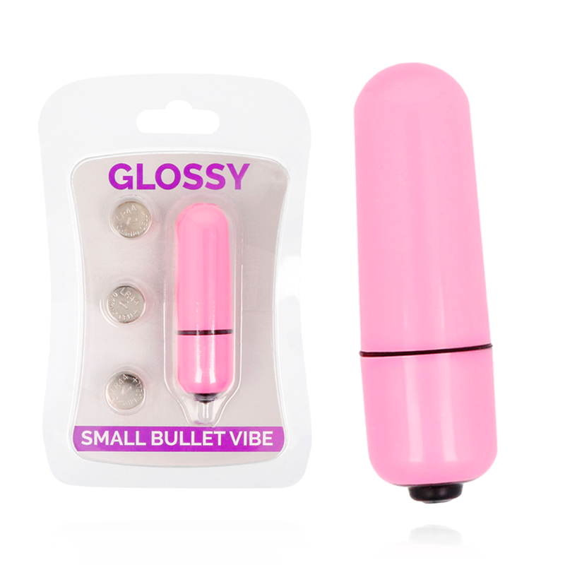 Uovo Vibrante Tascabile Glossy Small Bullet — Rosa, 58 mm