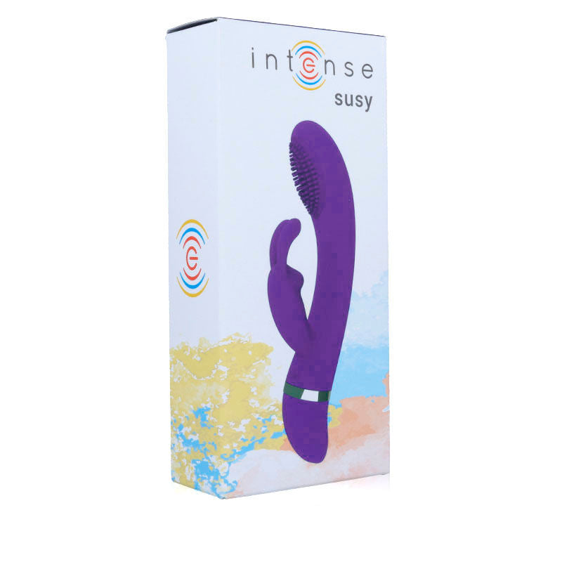 Vibratore Rabbit Intense Susy — Silicone, 7 Modalità, Lilla