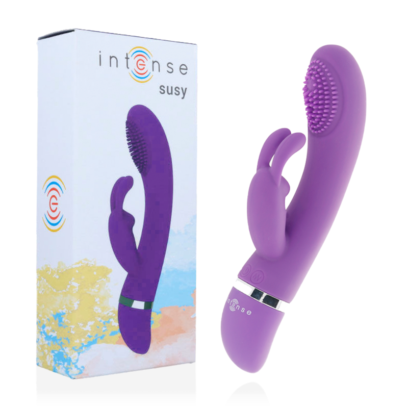 Vibratore Rabbit Intense Susy — Silicone, 7 Modalità, Lilla