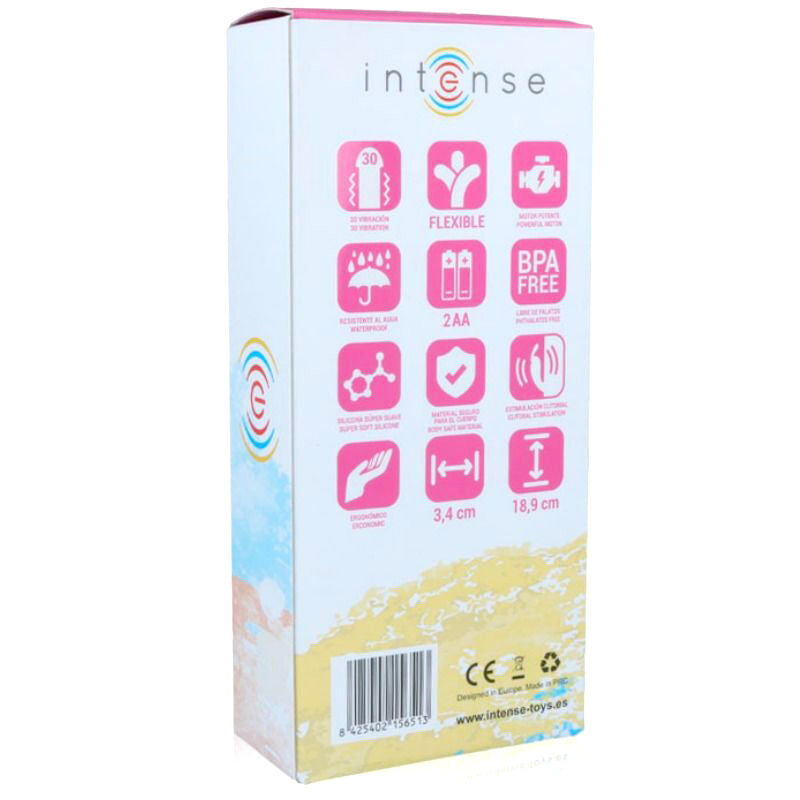 Vibratore Rabbit Intense Hilari — Silicone, 30 Modalità