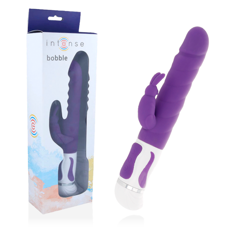 Vibratore Rabbit Intense Bobble Paradise — Silicone, Lilla