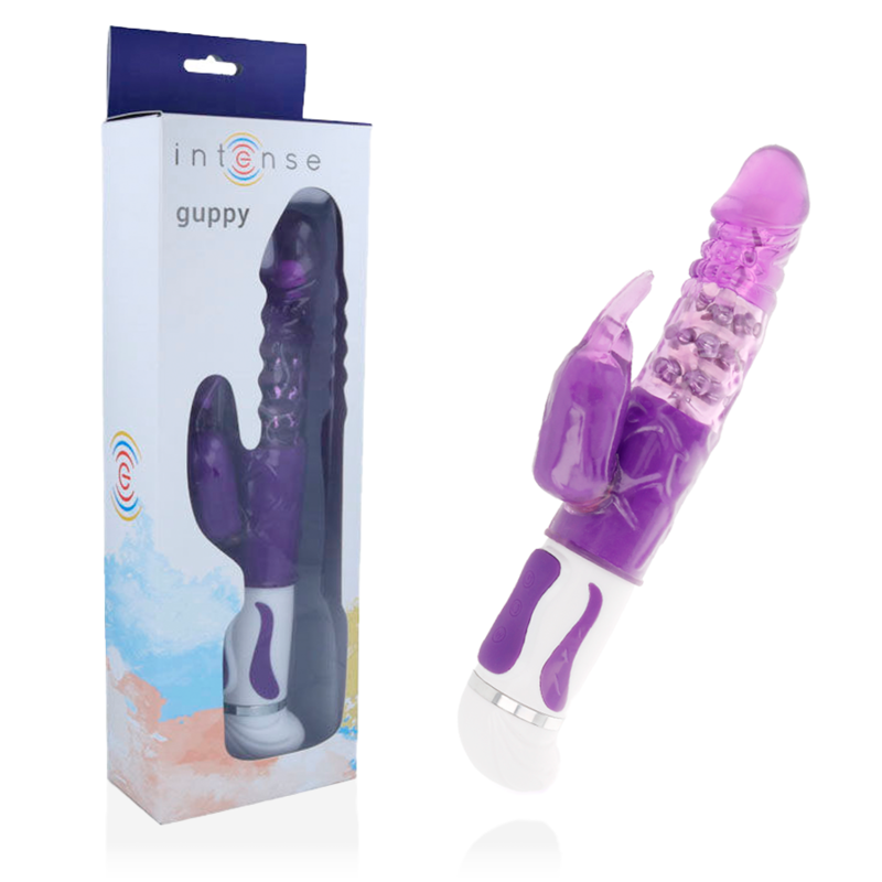 Vibratore Rabbit Rotante Intense Guppy — 12 Velocità, Lilla
