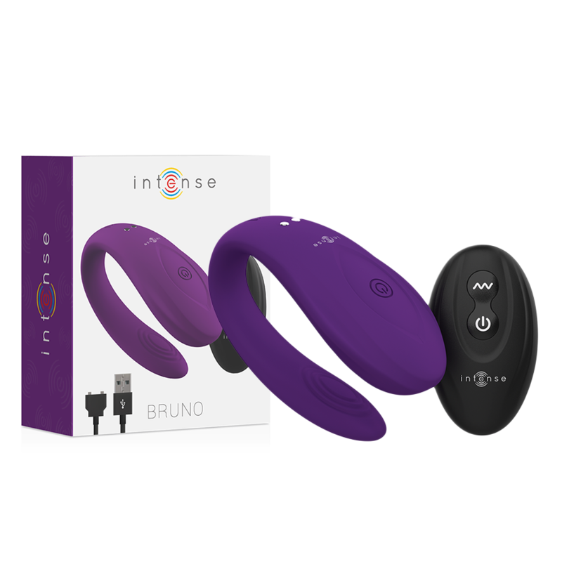 Vibratore di Coppia con Telecomando Intense Bruno — Lilla