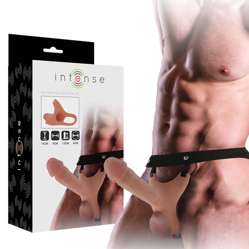 Guaina Fallica Cava Intense For Him — TPR, 16 x 3,5 cm