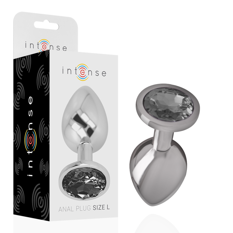 Plug Anale in Metallo Intense Diamond Jewel — Taglia L