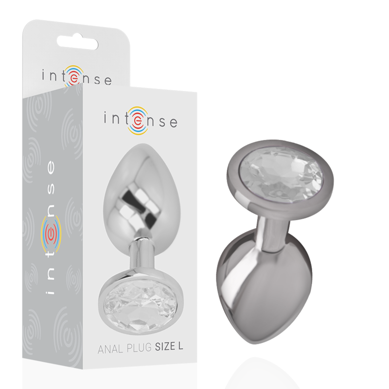 Plug Anale in Metallo Intense Diamond Jewel — Cristallo, Taglia L