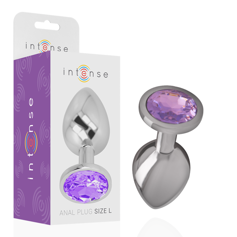 Plug Anale in Metallo Intense Diamond Jewel — Cristallo, S