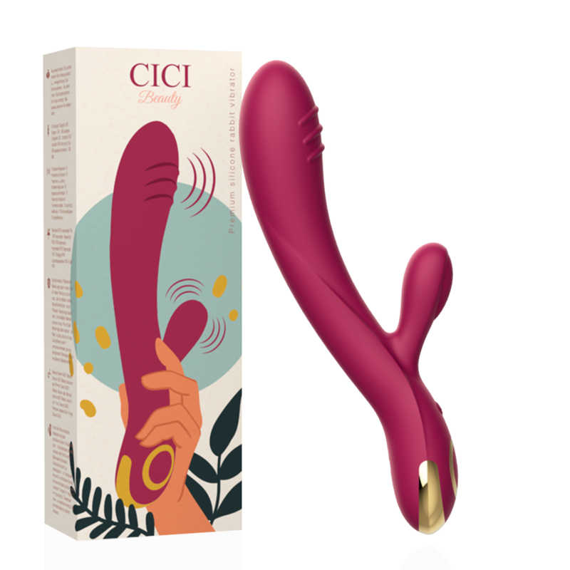 Vibratore Rabbit Cici Beauty — Silicone, Doppio Motore
