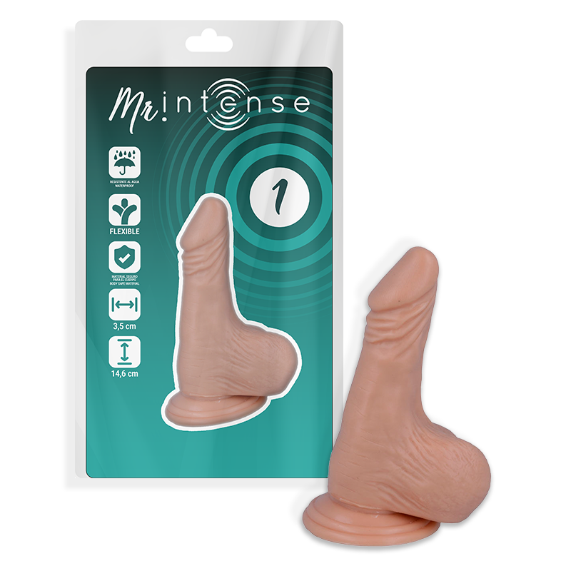Dildo Realistico Mr. Intense — 14.6 x 3.5 cm, PVC Flessibile