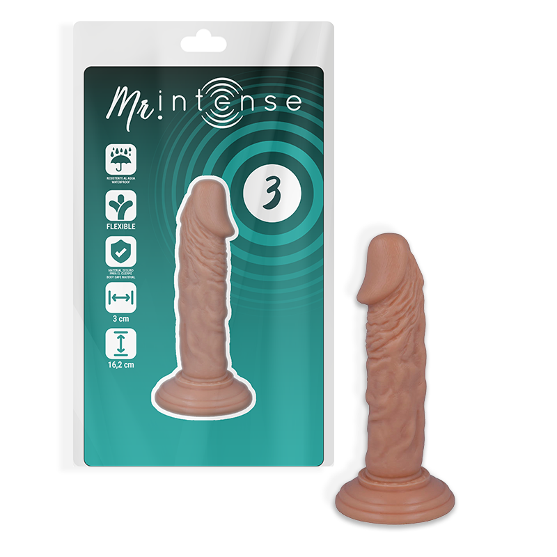 Dildo Realistico Mr. Intense — 16,2 x 3 cm, PVC Flessibile