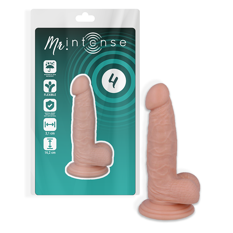 Dildo Realistico Mr. Intense 4 — 16,2 x 3,1 cm, PVC Morbido