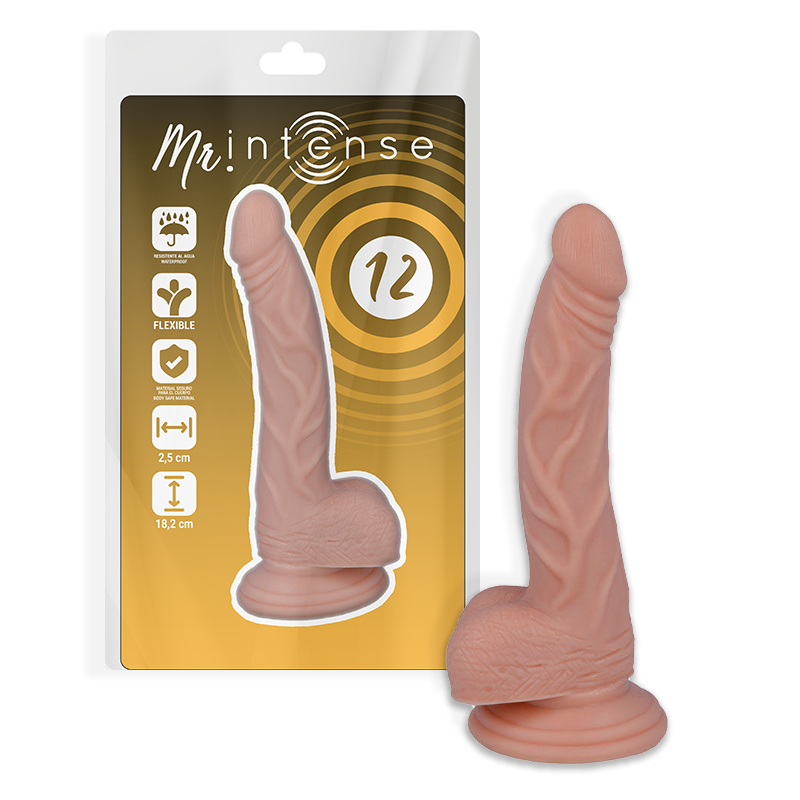 Dildo Realistico Mr. Intense 12 — 18,2 x 2,5 cm
