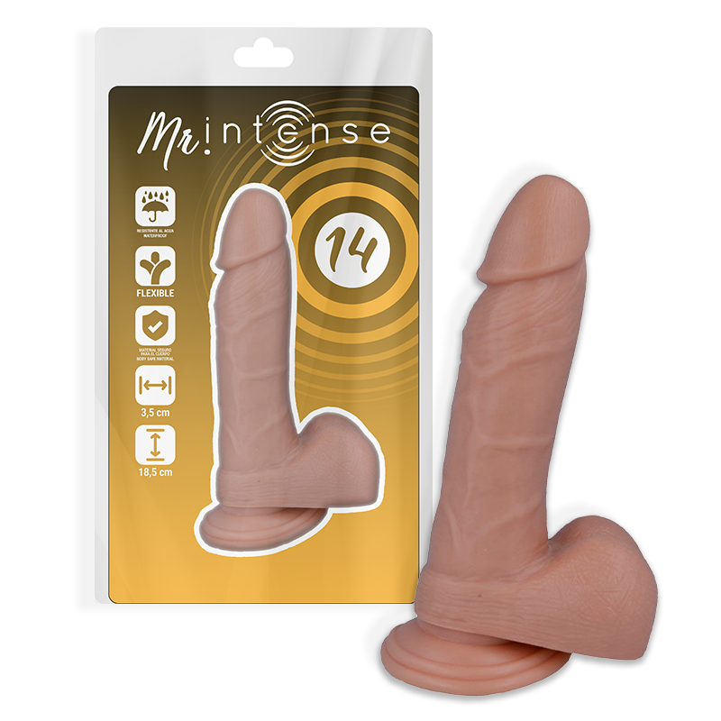 Dildo Realistico Mr. Intense 14 — 18.5 cm, Flessibile