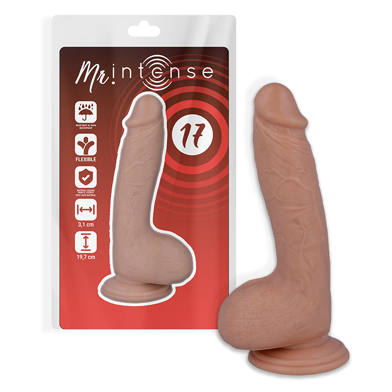 Dildo Realistico Mr. Intense 17 — 19,7 cm, Gomma PVC