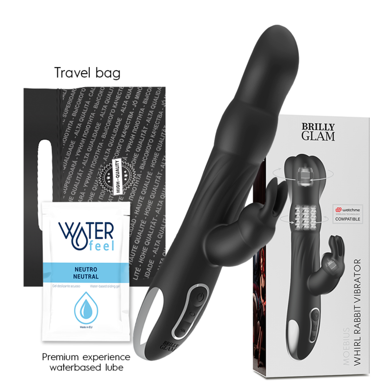 Vibratore Rabbit Telecomandato Brilly Glam Moebius — WatchMe