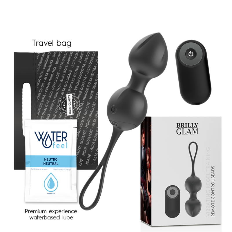 Vibrierende Kegelperlen" è tedesco per "Palline Kegel Vibranti con telecomand...