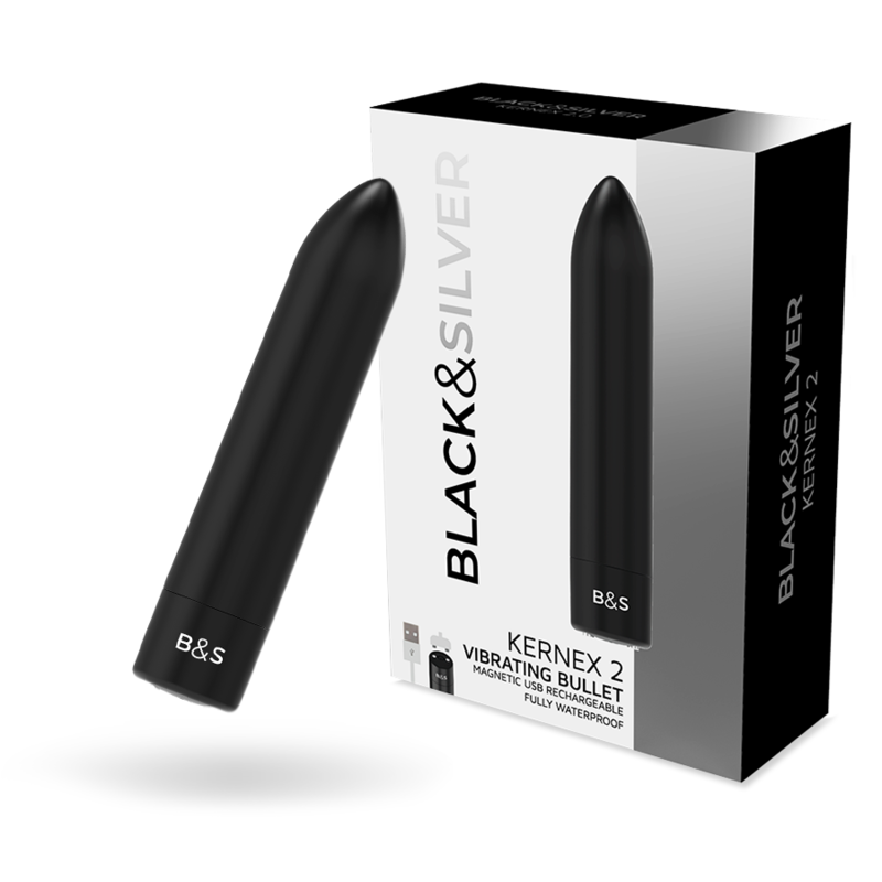 Uovo Vibrante Magnetico Black&Silver Kernex 2 — Nero