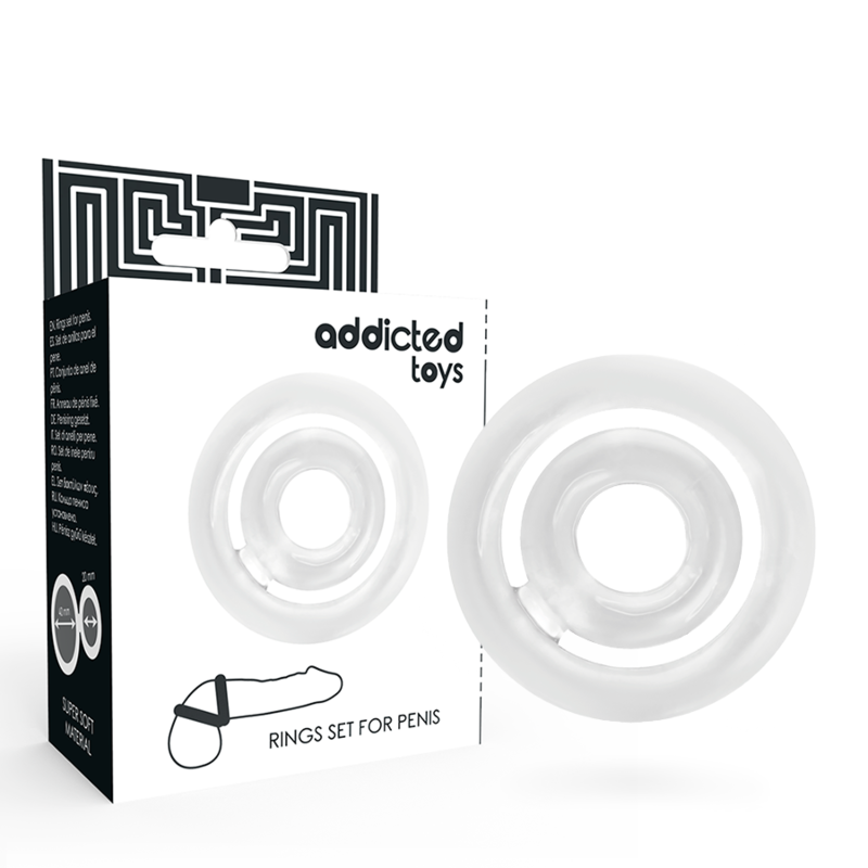 Anello Fallico in Silicone Addicted Toys Potenz — Trasparente
