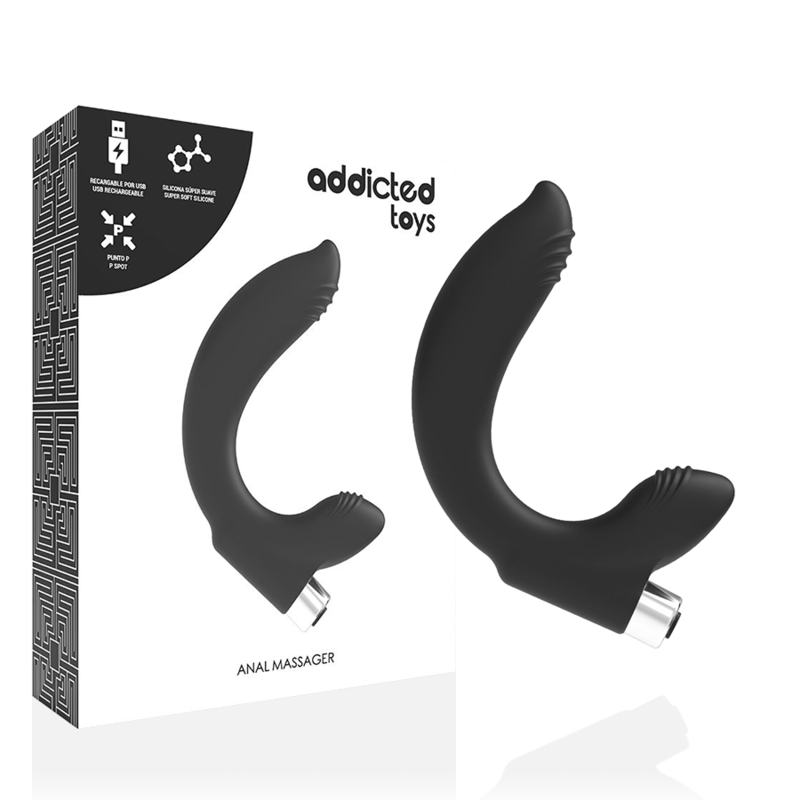 Vibratore Prostatico Ricaricabile Addicted Toys Modello 7 — Nero