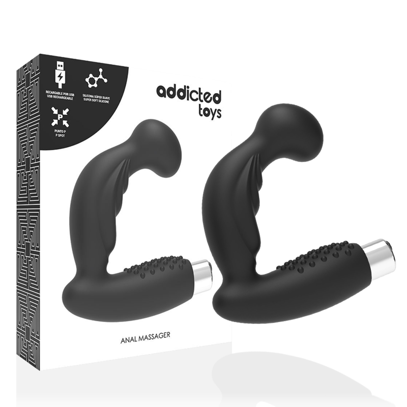 Vibratore Prostatico Ricaricabile Addicted Toys Modello 3 — Nero