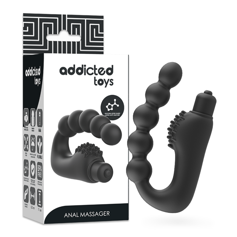 Massaggiatore Prostatico Vibrante Addicted Toys — Punto P e Perineo