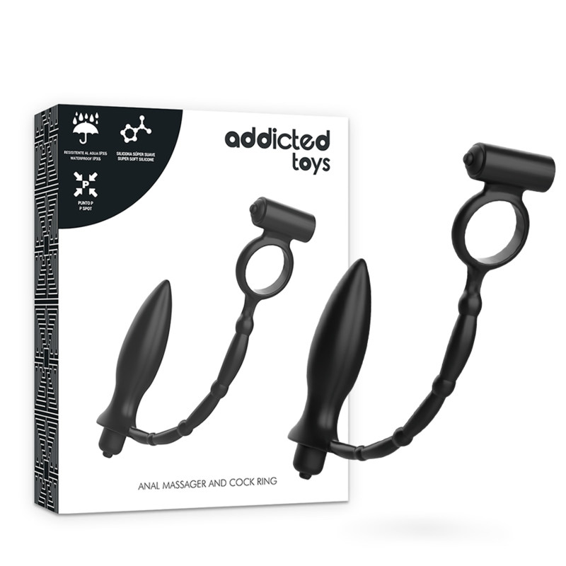 Plug Anale con Anello Fallico Vibrante Addicted Toys Annal