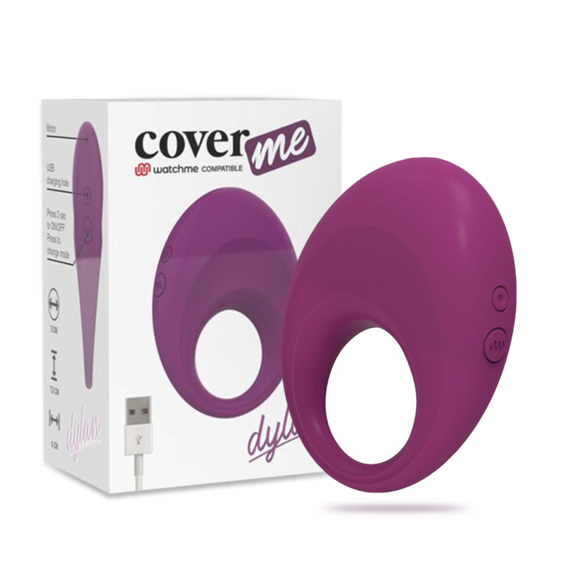 Anello Fallico Vibrante Coverme Dylan — Wireless, 10 Modalità