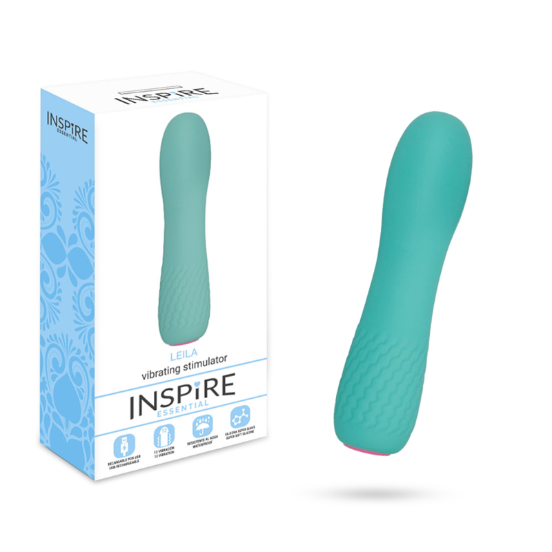Vibratore Flessibile Ricaricabile Inspire Essential Leila — Turchese