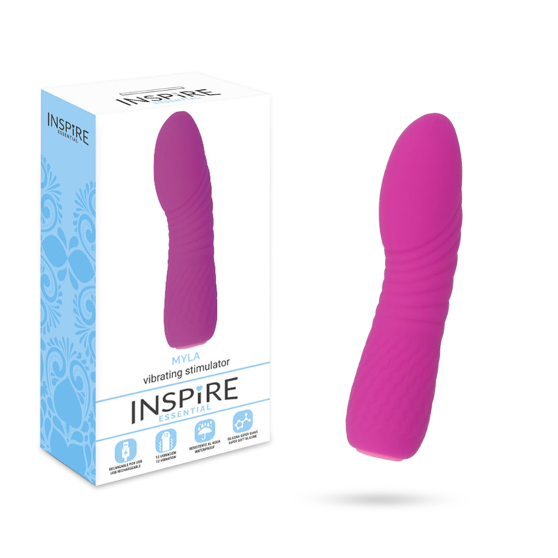 Vibratore Punto G Inspire Myla — Silicone Flessibile Ricaricabile