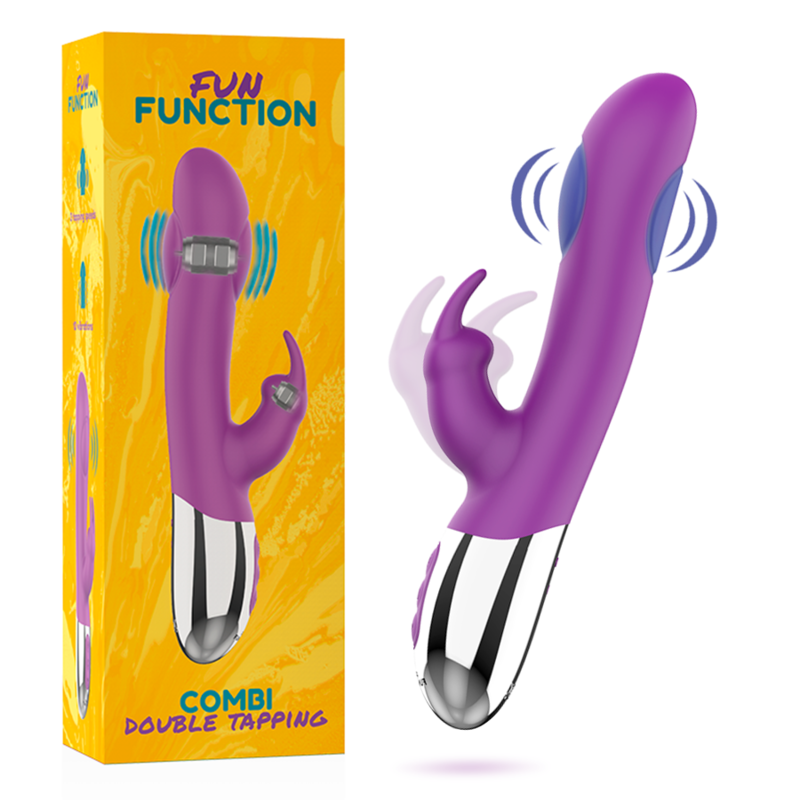 Vibratore Rabbit Doppio Motore Fun Function Combi — Clitoride