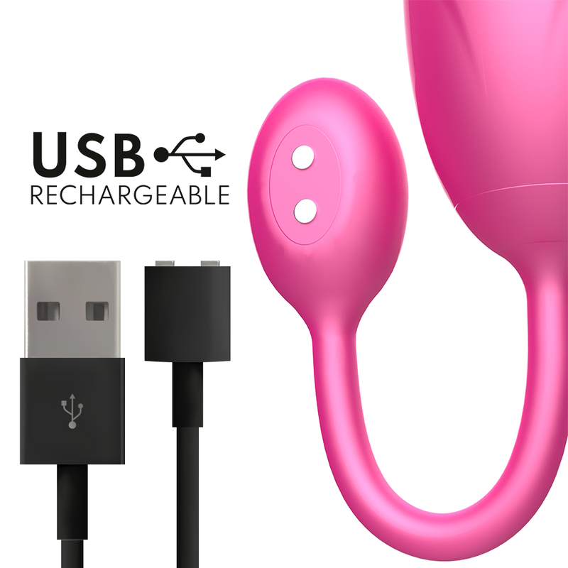 Uovo Vibrante con App Oninder Denver — Rosa, 7 cm
