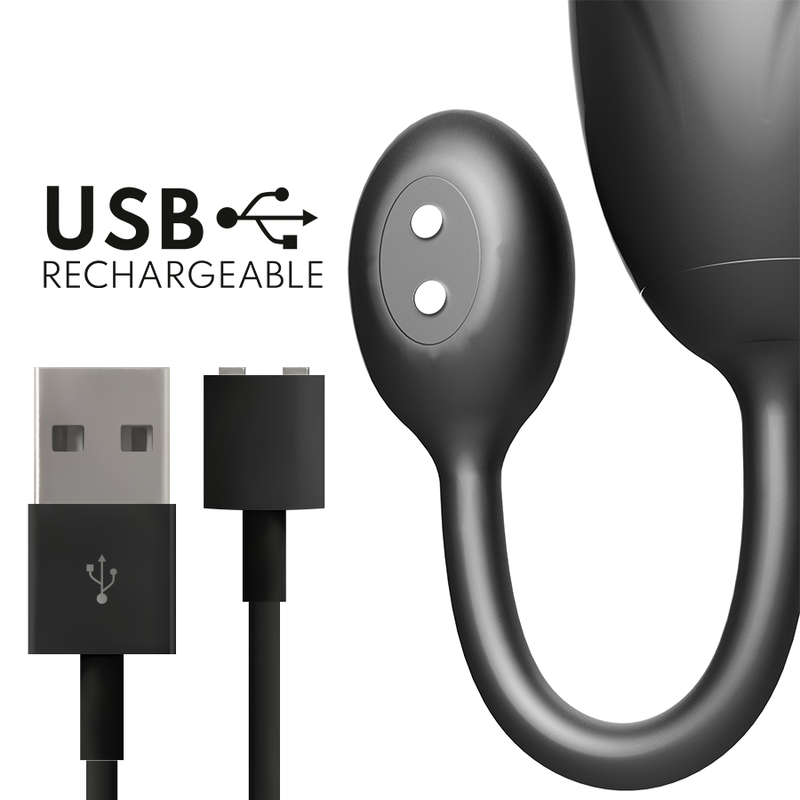 Uovo Vibrante con App Oninder Tokyo — 7,5 x 3,2 cm, Nero