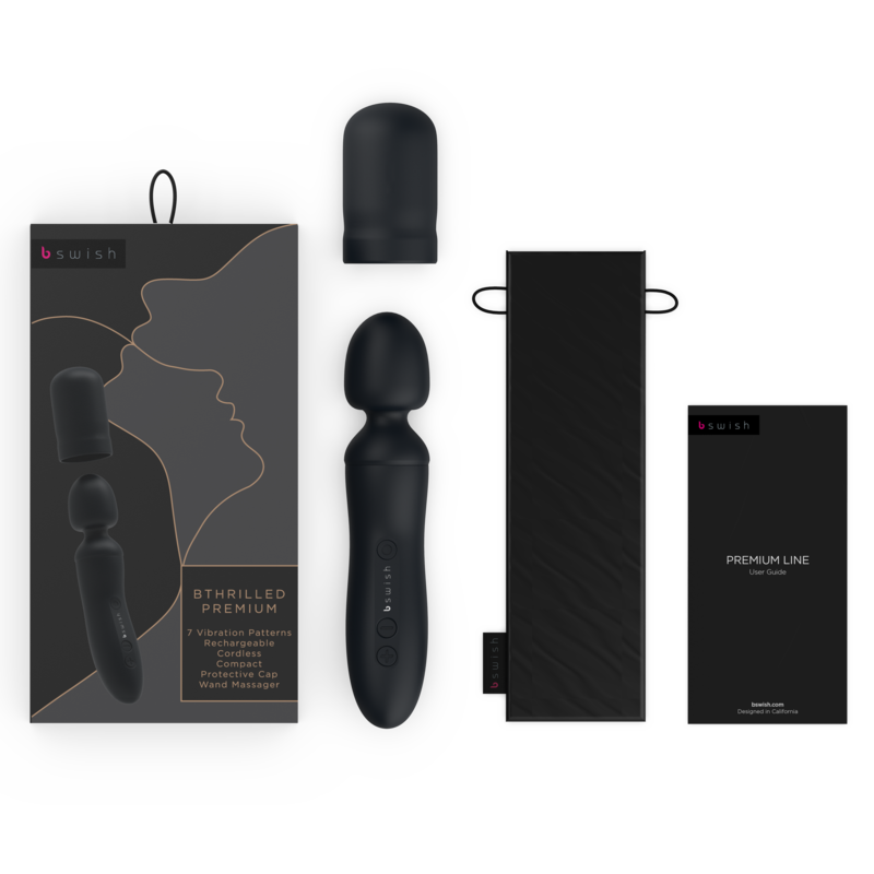 Vibratore Wand B Swish Bthrilled Premium — Nero