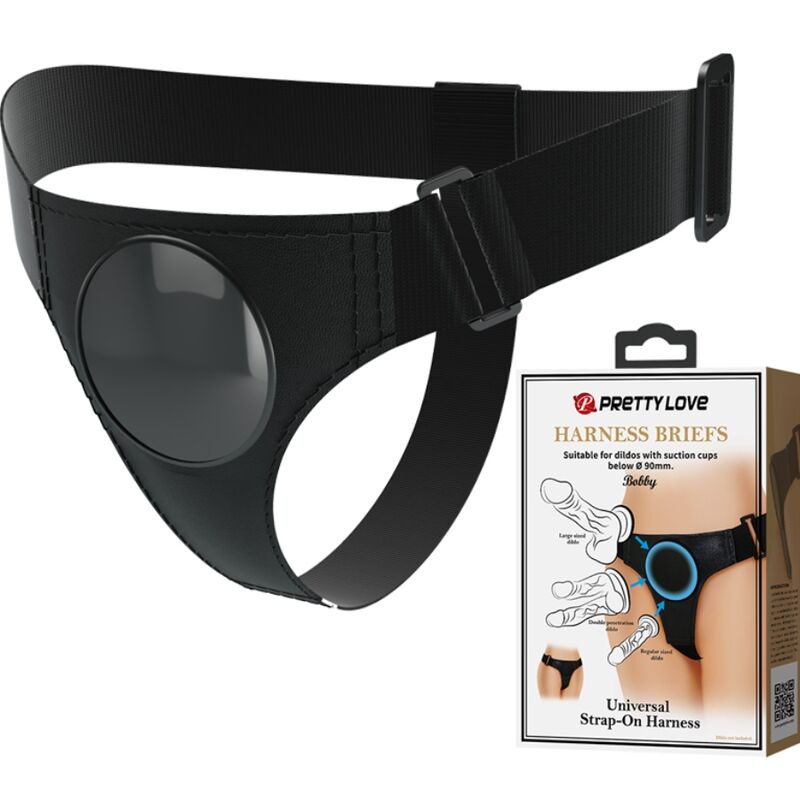 Imbracatura Universale con O-Ring Pretty Love — Tessuto Elastico