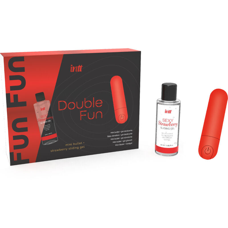 Kit Uovo Vibrante e Gel Massaggio Intt Releases Double Fun